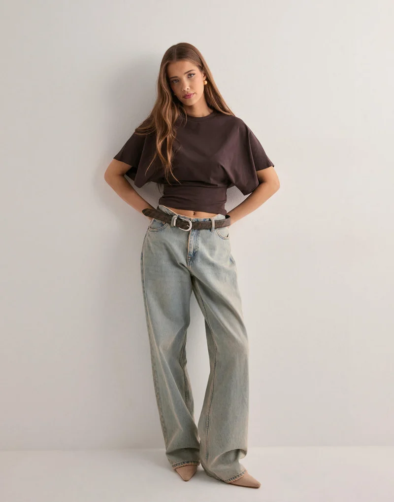 Isidora | Damen Oversized Kurzarm T-Shirt
