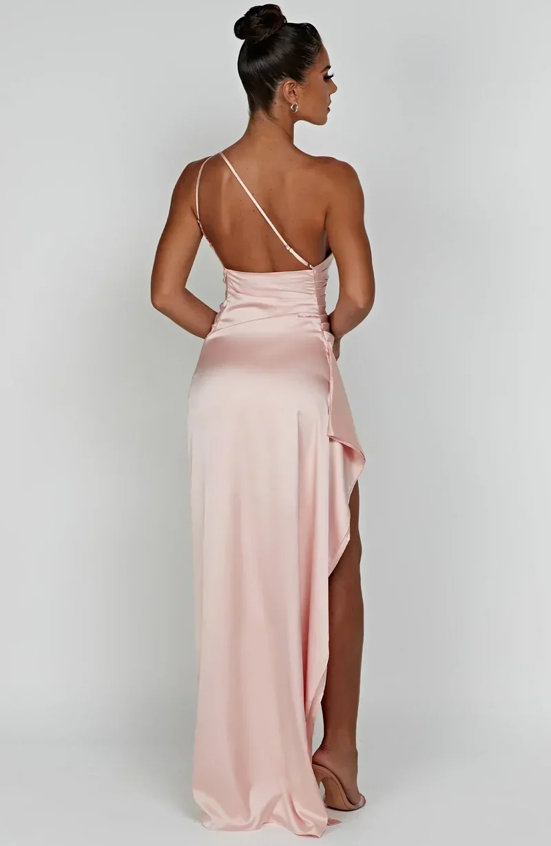Violetta | Damen One Shoulder Maxikleid
