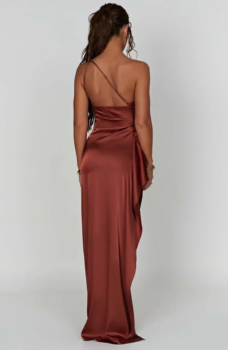 Violetta | Damen One Shoulder Maxikleid