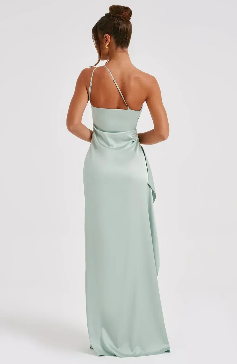 Violetta | Damen One Shoulder Maxikleid