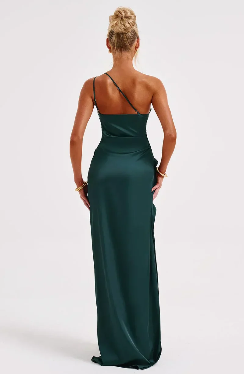 Violetta | Damen One Shoulder Maxikleid