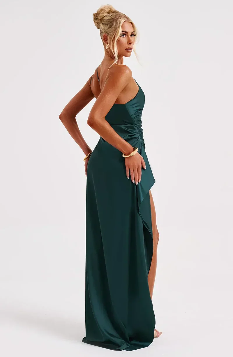 Violetta | Damen One Shoulder Maxikleid