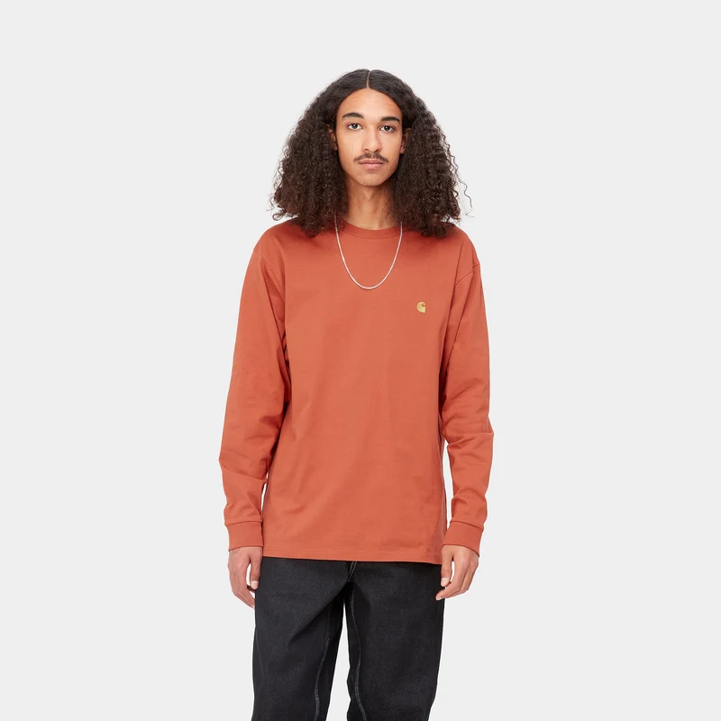 Carhartt WIP Herren Chase Langarm-T-Shirt – Phoenix