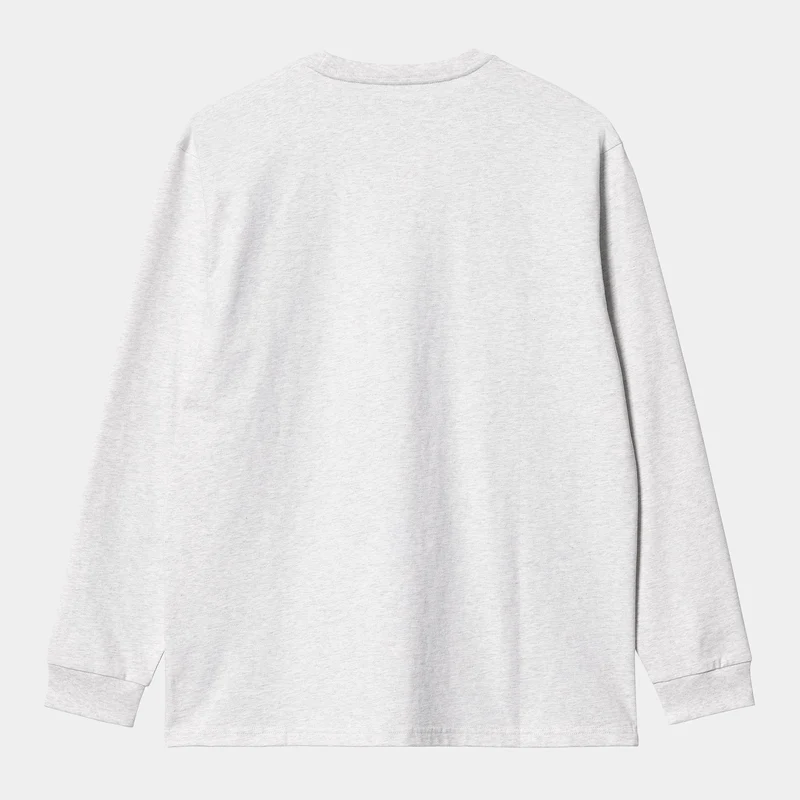 Carhartt WIP Herren Chase Langarm-T-Shirt – Ash Heather