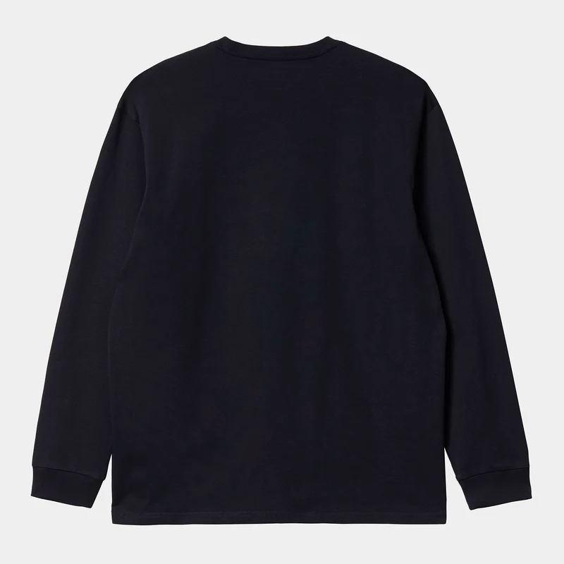 Carhartt WIP Herren Chase Langarm-T-Shirt – Dunkelblau