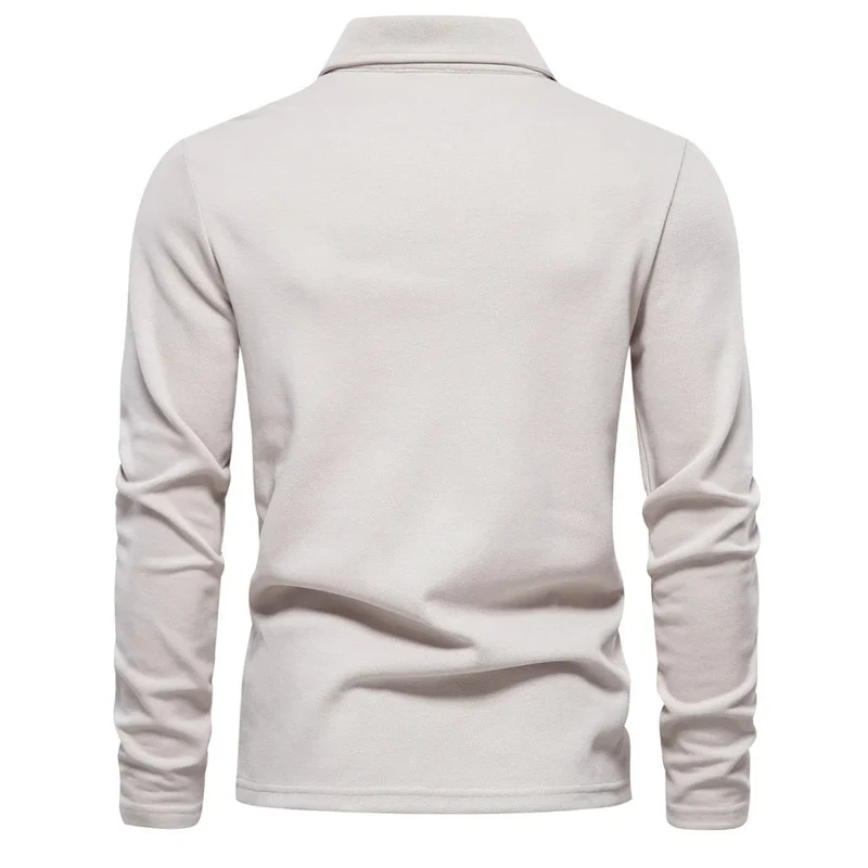 Matthias | Herren Langarm Poloshirt mit Polokragen