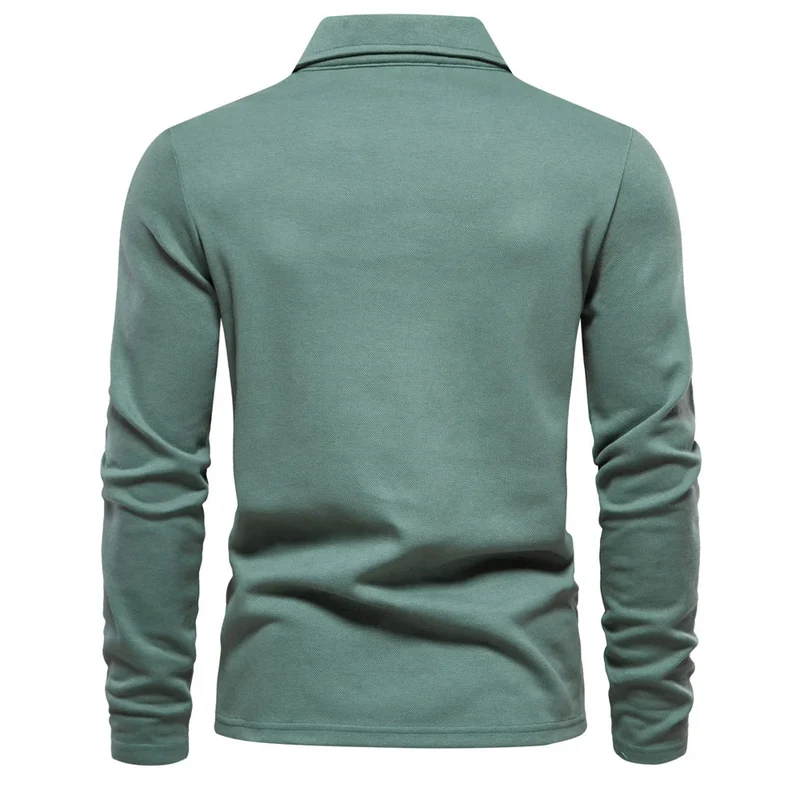Matthias | Herren Langarm Poloshirt mit Polokragen