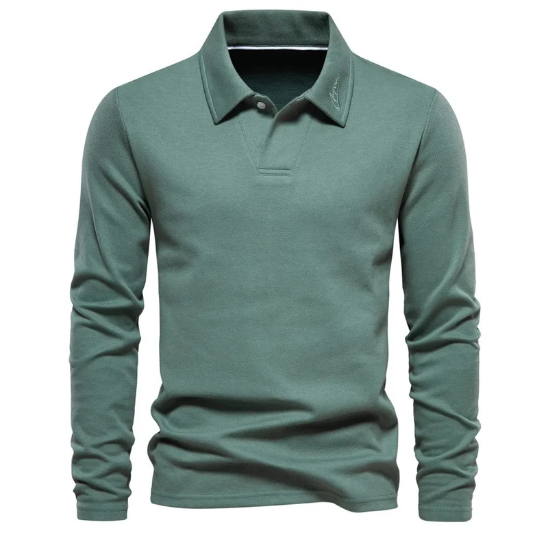 Matthias | Herren Langarm Poloshirt mit Polokragen