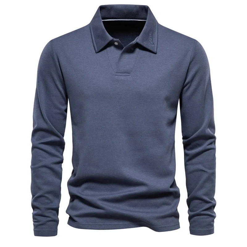 Matthias | Herren Langarm Poloshirt mit Polokragen