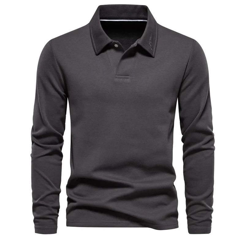 Matthias | Herren Langarm Poloshirt mit Polokragen