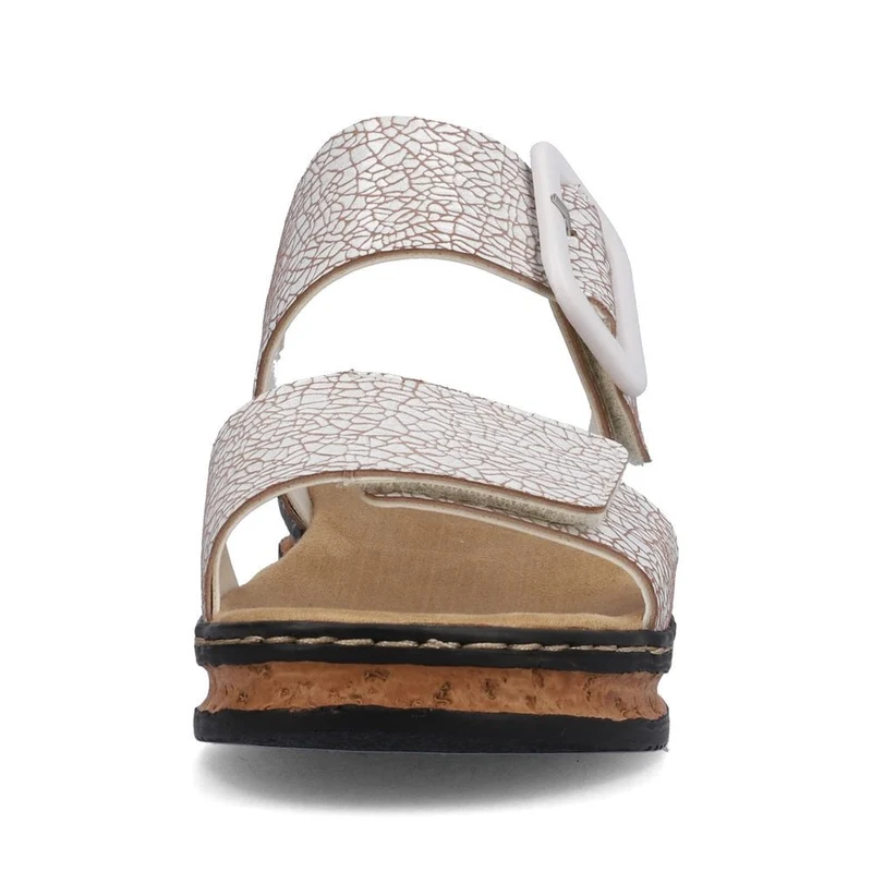 Rieker Damenmode-Sandale – Weiß