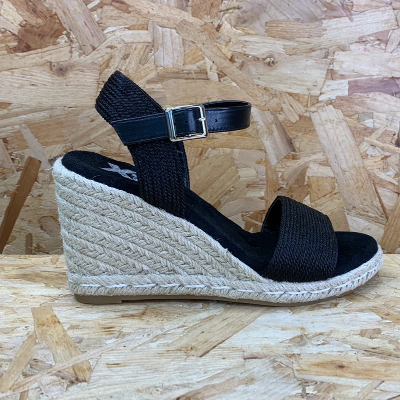 Xti Mode-Keilsandalen für Damen – Schwarz