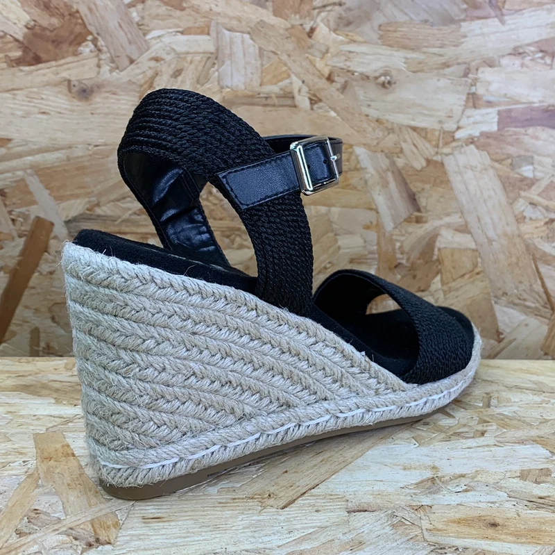 Xti Mode-Keilsandalen für Damen – Schwarz
