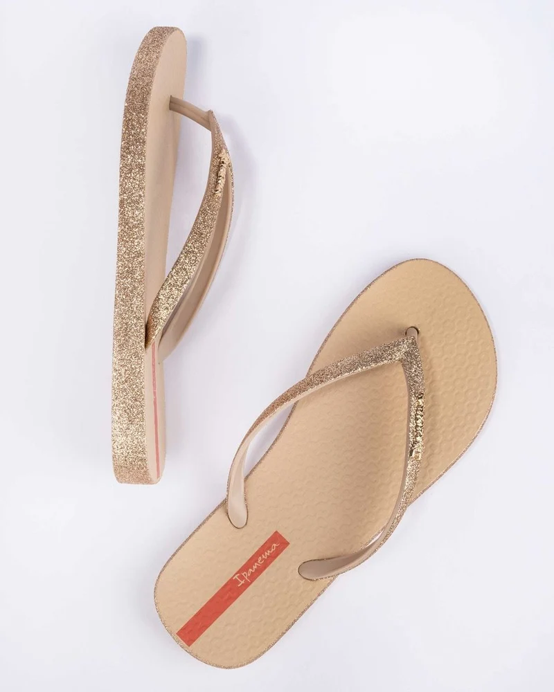 Ipanema Maxi Glow Glitzer-Sandalen für Damen – Gold