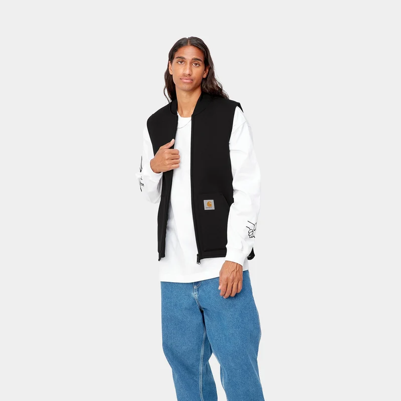 Carhartt WIP Herren-Car-Lux-Weste – Schwarz