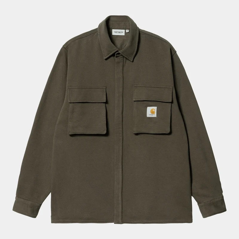 Carhartt WIP Herren Wade Sweat Top – Cypress Stone Washed