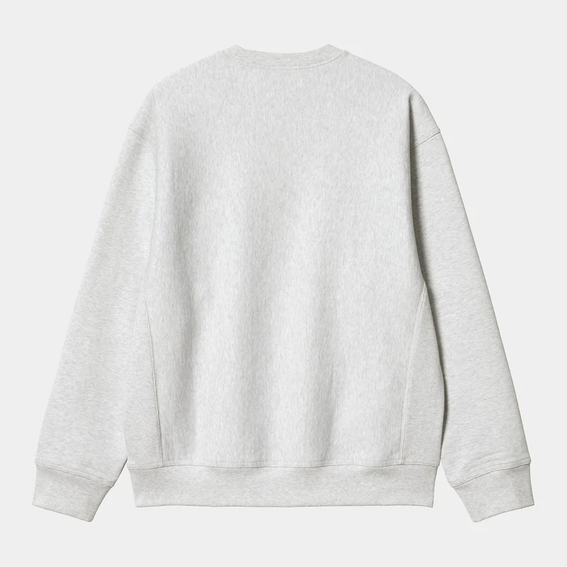 Carhartt WIP Herren Locker Sweat Top – Ash Heather / Braun
