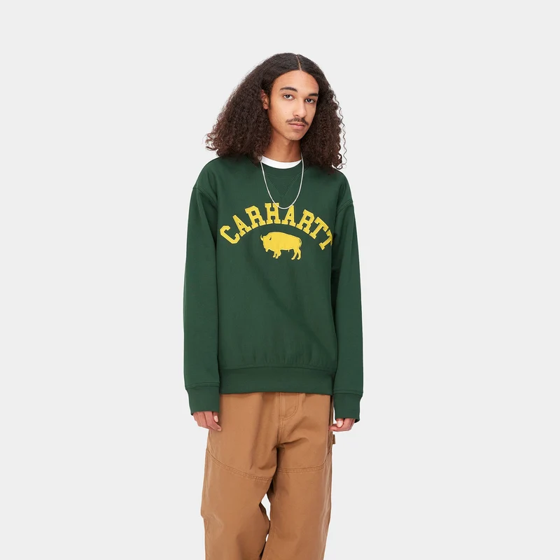Carhartt WIP Herren Locker Sweat Top – Baumhaus / Gelb