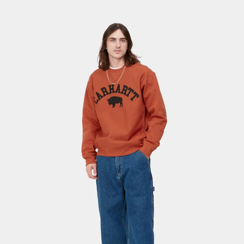 Carhartt WIP Herren Locker Sweat Top – Phoenix / Schwarz