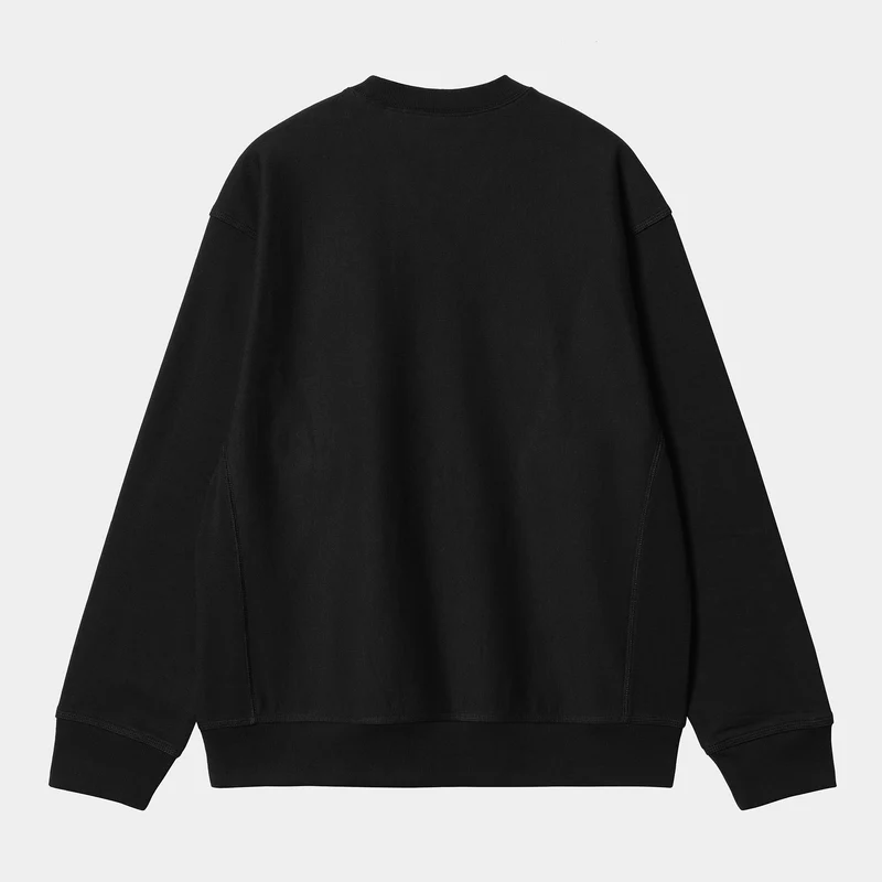 Carhartt WIP Herren Locker Sweat Top – Schwarz / Weiß