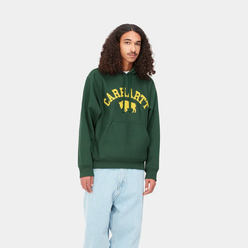 Carhartt WIP Herren Locker Sweat Hoodie – Baumhaus / Gelb
