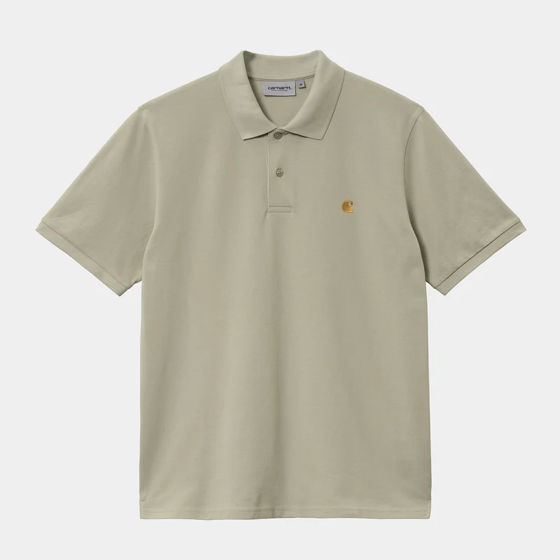 Carhartt WIP Herren Chase Pique Kurzarm-Poloshirt – Agave