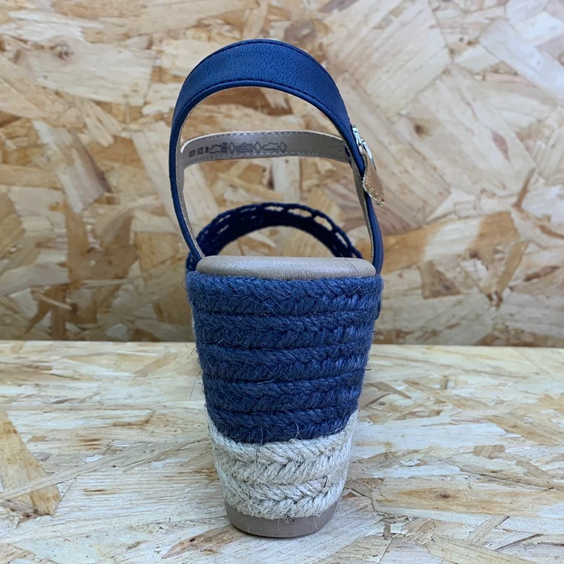 Refresh Mode-Keilsandalen für Damen – Marineblau