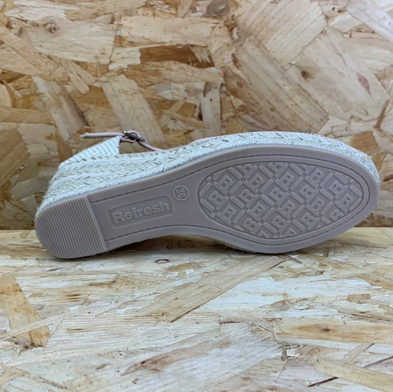 Refresh Mode-Keilsandalen für Damen – Nude