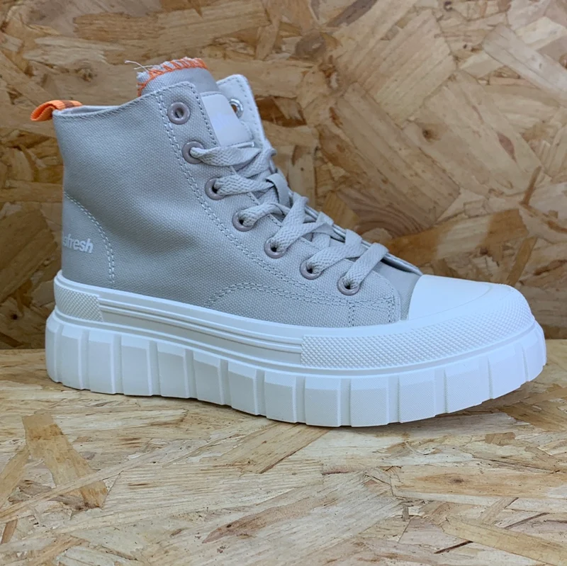 Refresh Modische High-Top-Sneaker für Damen – Grau