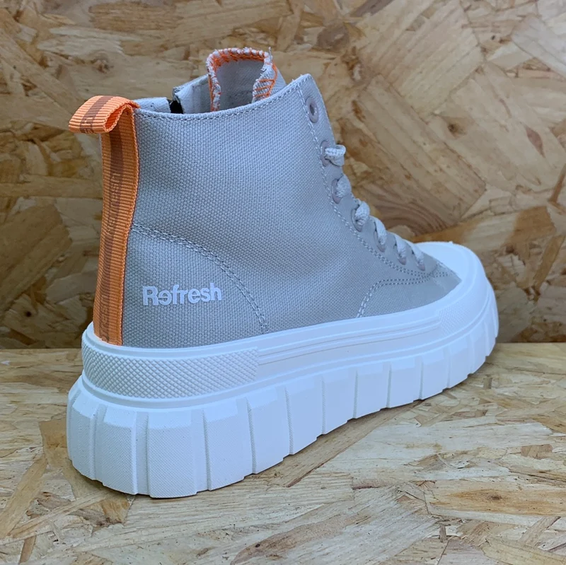 Refresh Modische High-Top-Sneaker für Damen – Grau
