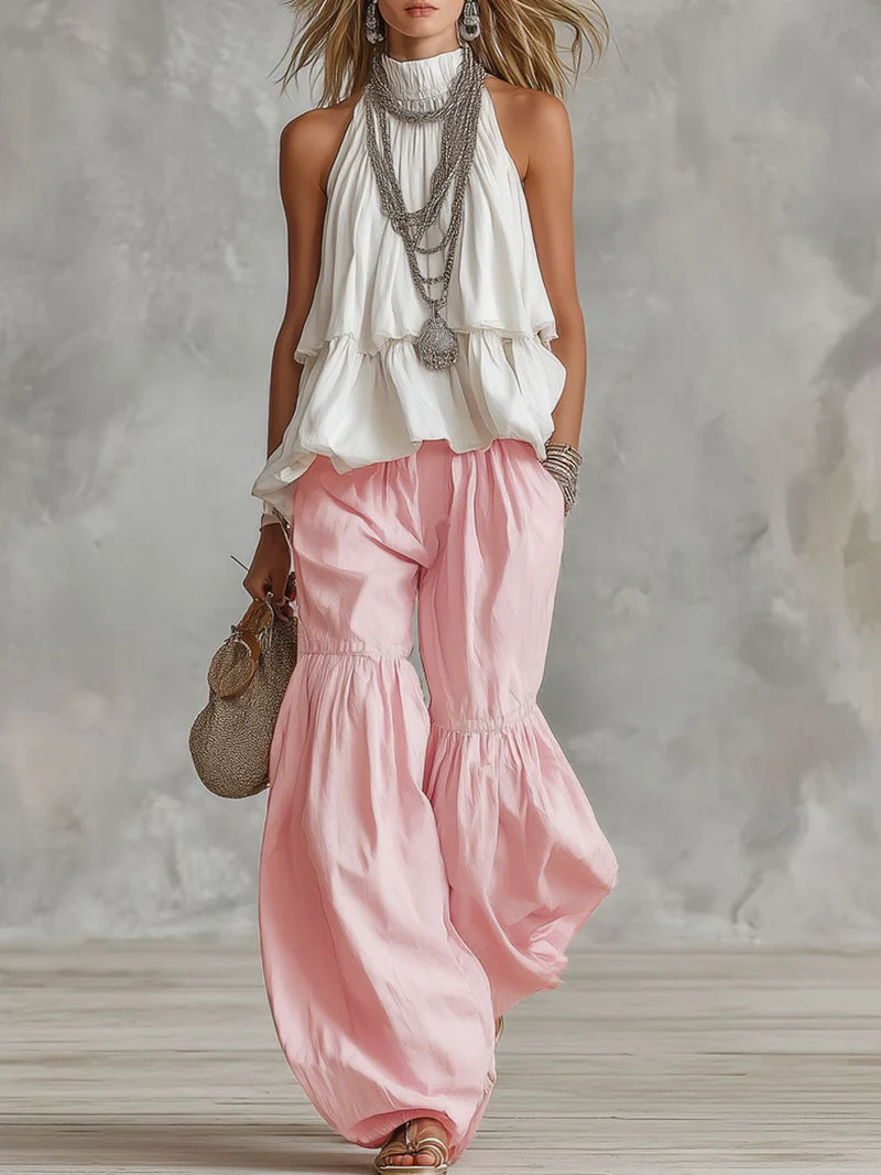 Leontina | Damen Rollkragen Ärmellos Set