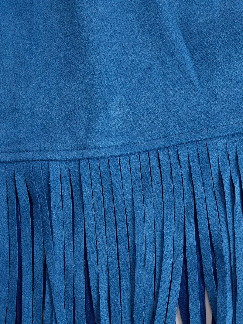 Benedetta | Damen Western Fransen Minikleid