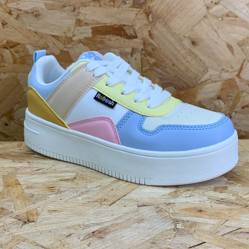 Refresh Modische Damen-Sneaker – Jeansblau