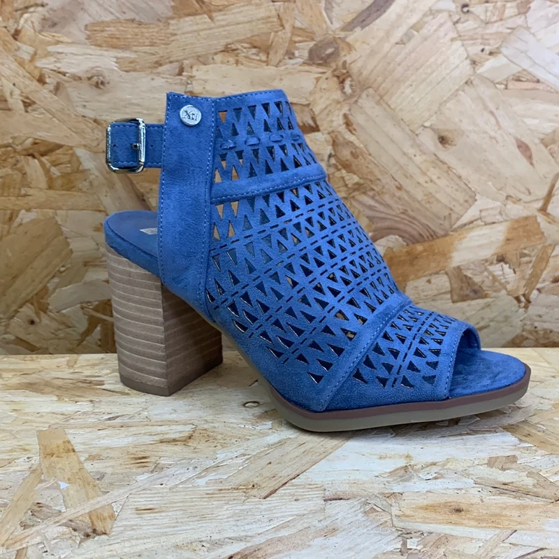 Xti Modischer Damen-High-Heel – Jeansblau