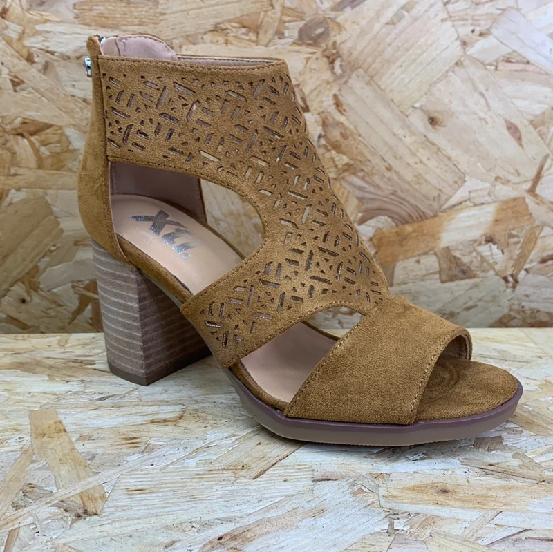 Xti Modischer Damen-High-Heel - Kamel