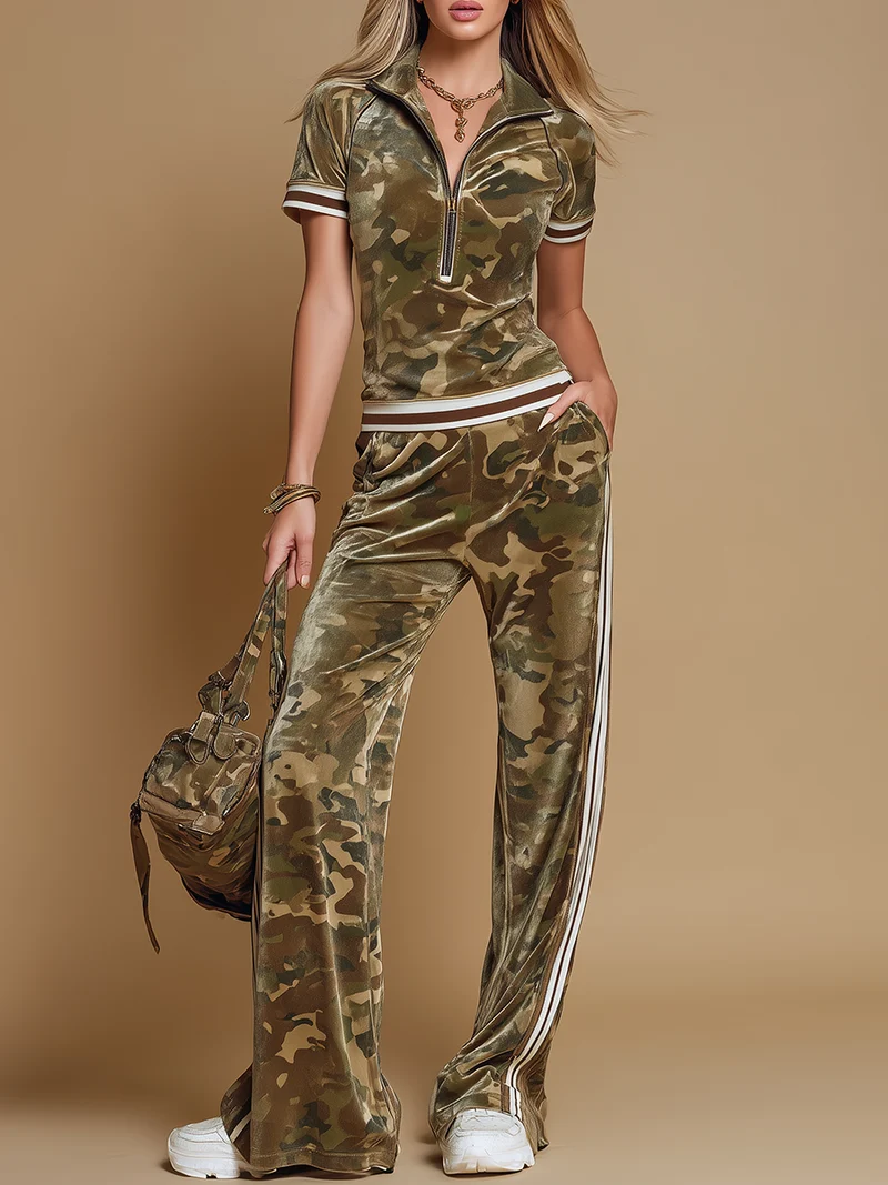Rosita | Damen Camouflage Trainingsanzug Set