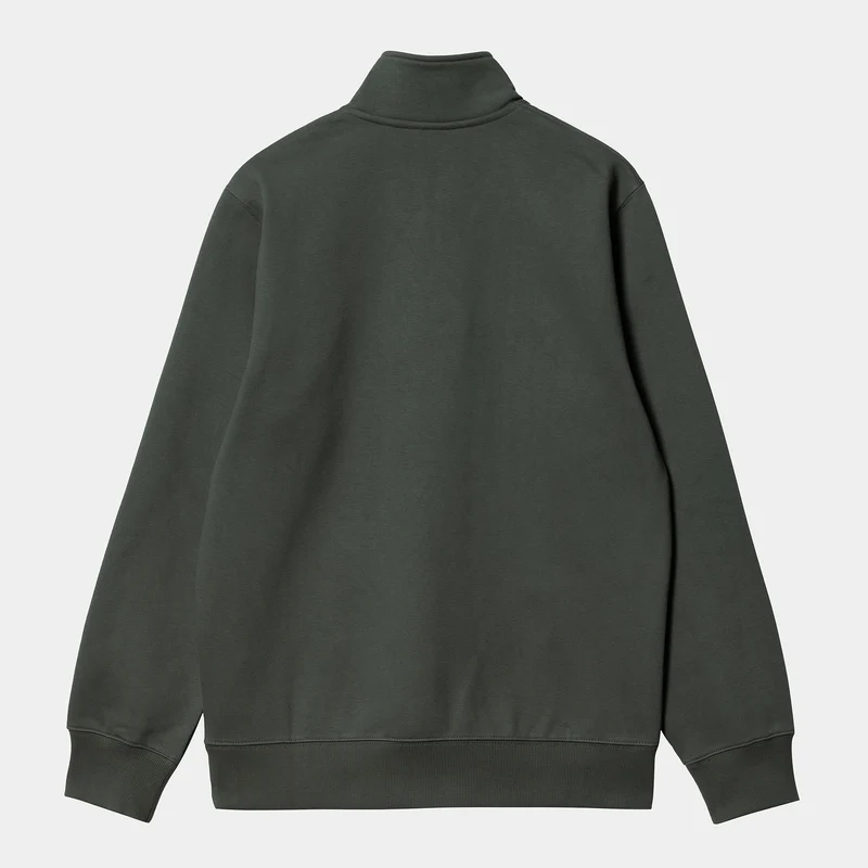 Carhartt WIP Herren Chase Zip Sweat Top – Jura / Gold