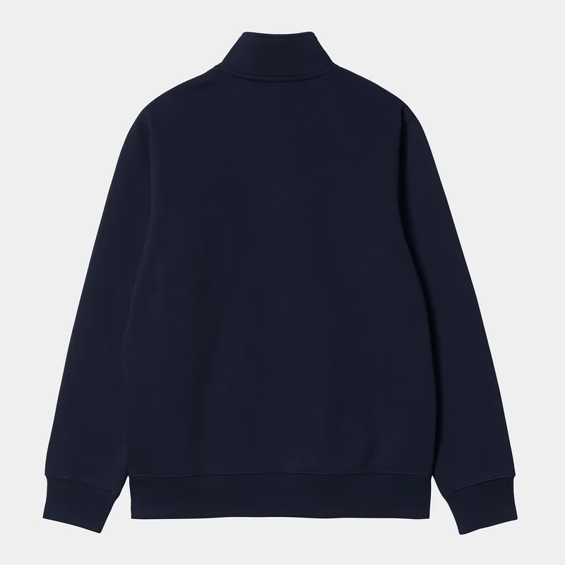 Carhartt WIP Chase Zip Sweat Top für Herren – Dunkelblau/Gold