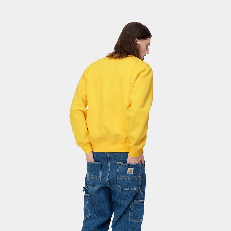 Carhartt WIP Herren Carhartt WIP Sweat Top - Buttercup / Schwarz