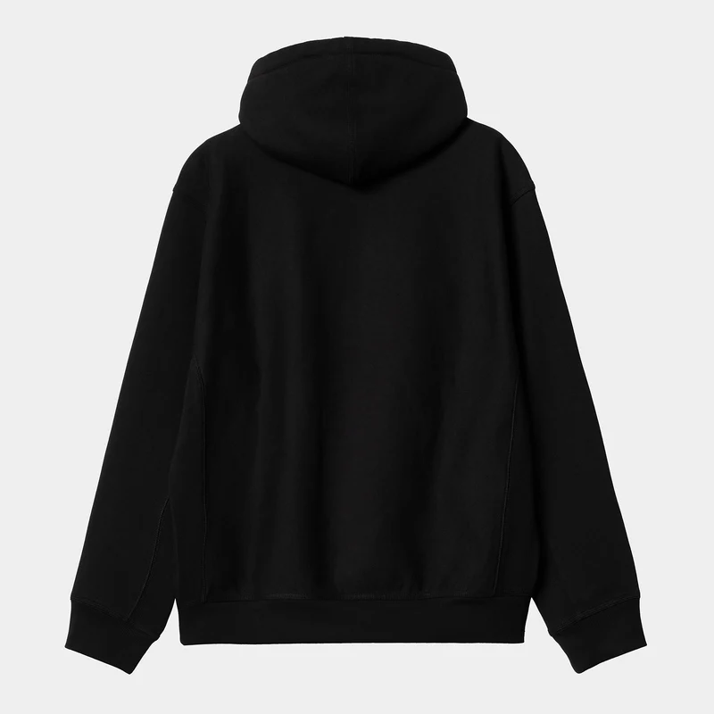 Carhartt WIP Herren Locker Sweat Hoodie – Schwarz / Weiß
