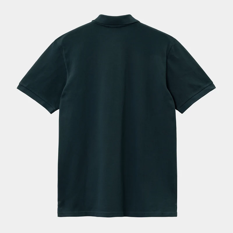 Carhartt WIP Herren Chase Pique Kurzarm-Poloshirt – Botanic