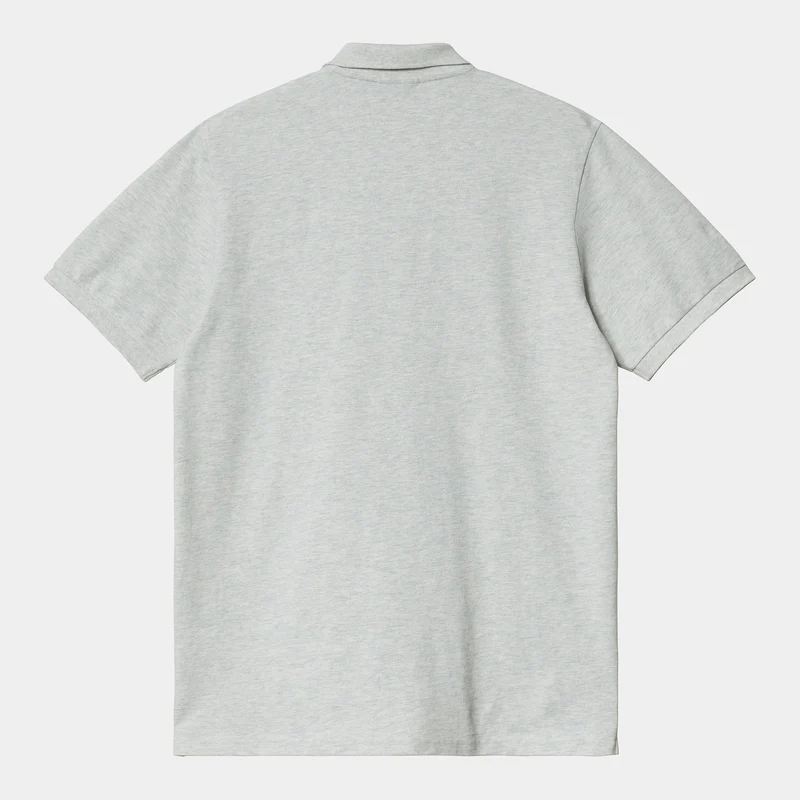 Carhartt WIP Herren Chase Pique Kurzarm-Poloshirt – Ash Heather
