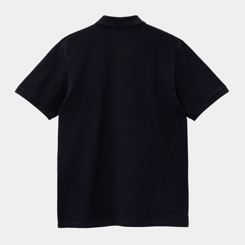Carhartt WIP Herren Chase Pique Kurzarm-Poloshirt – Dunkelblau