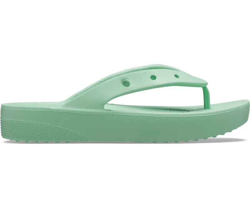 Crocs Klassischer Unisex-Plateau-Flip-Flop – Jadestein
