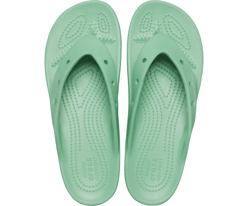 Crocs Klassischer Unisex-Plateau-Flip-Flop – Jadestein