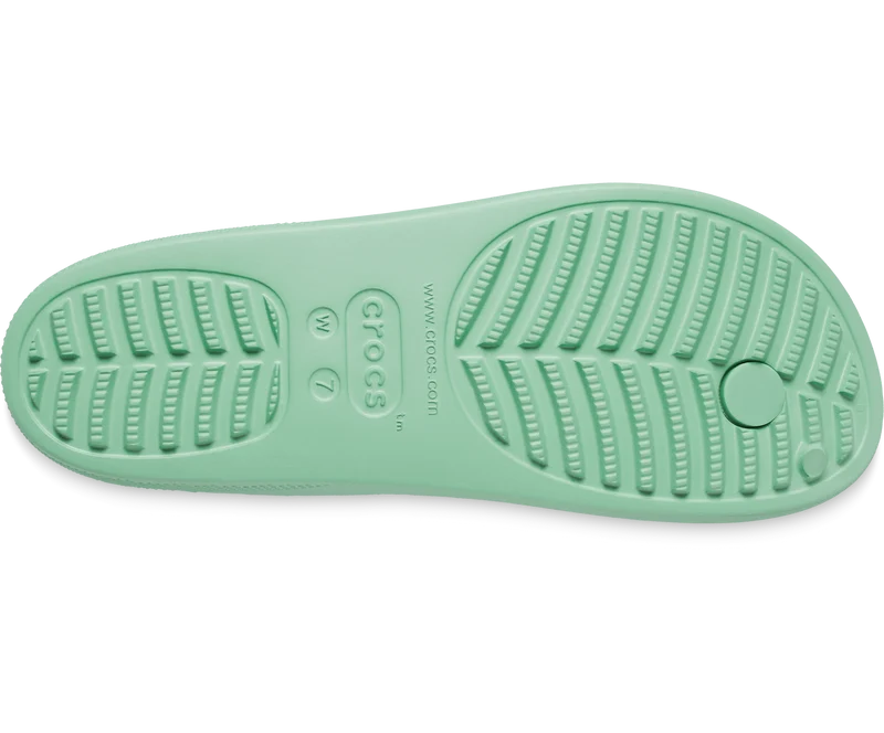 Crocs Klassischer Unisex-Plateau-Flip-Flop – Jadestein
