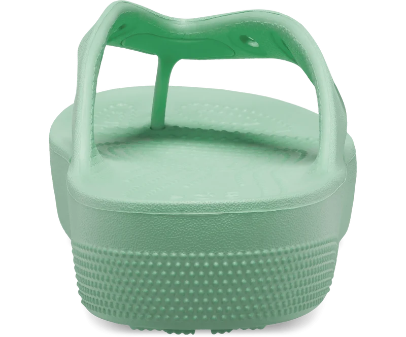 Crocs Klassischer Unisex-Plateau-Flip-Flop – Jadestein