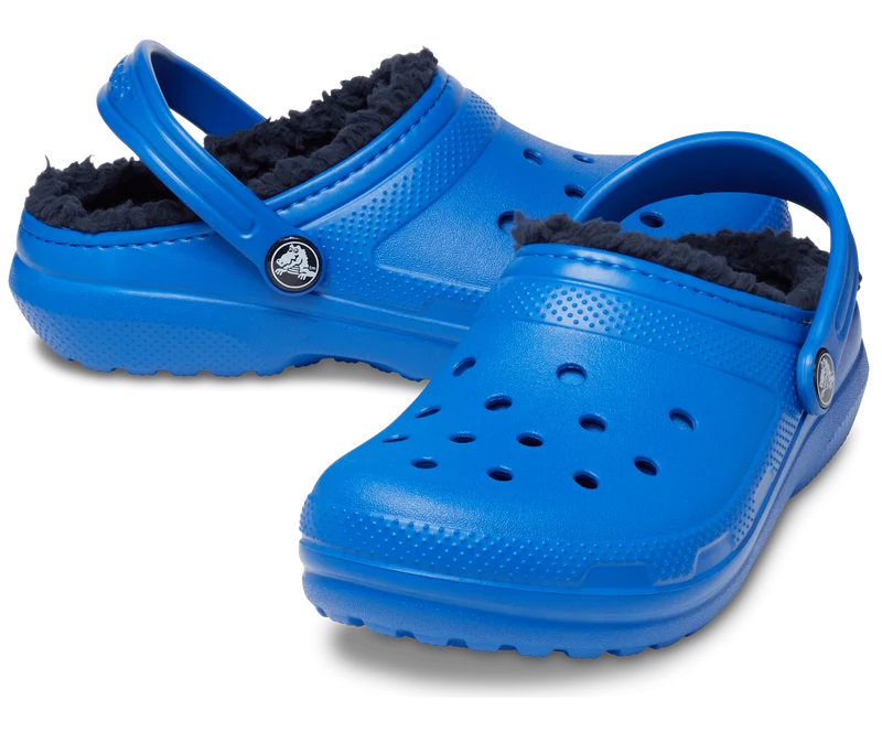 Crocs Kinderklassiker Lined Clog - Blauer Blitz
