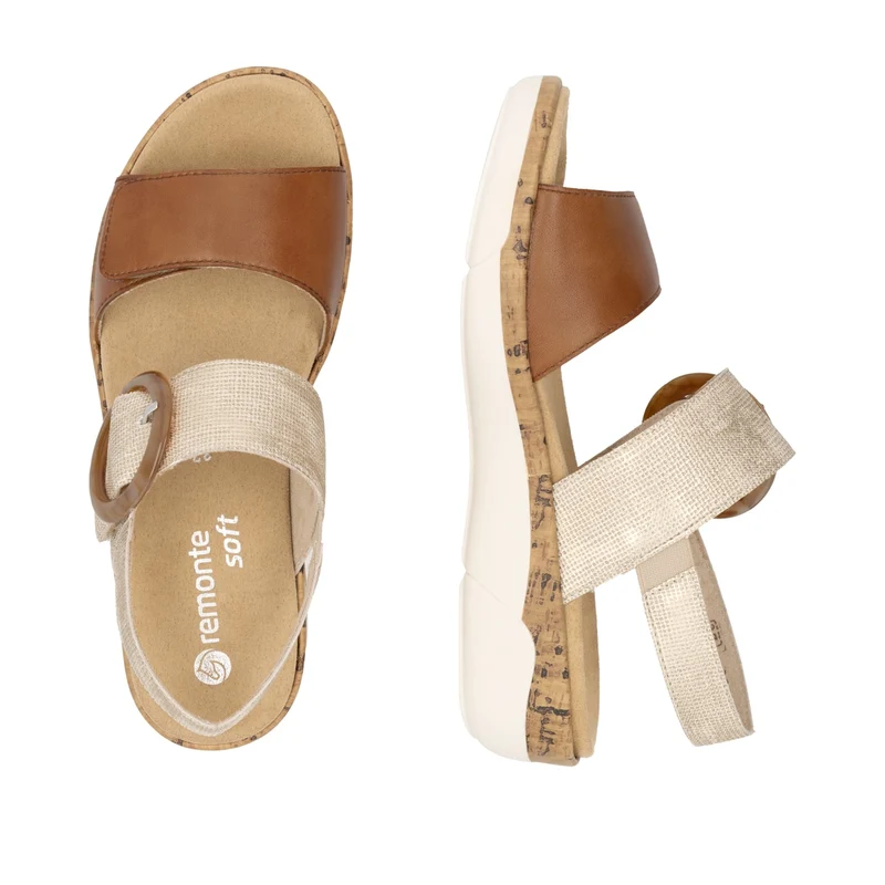 Remonte Modische Damensandale – Metallic