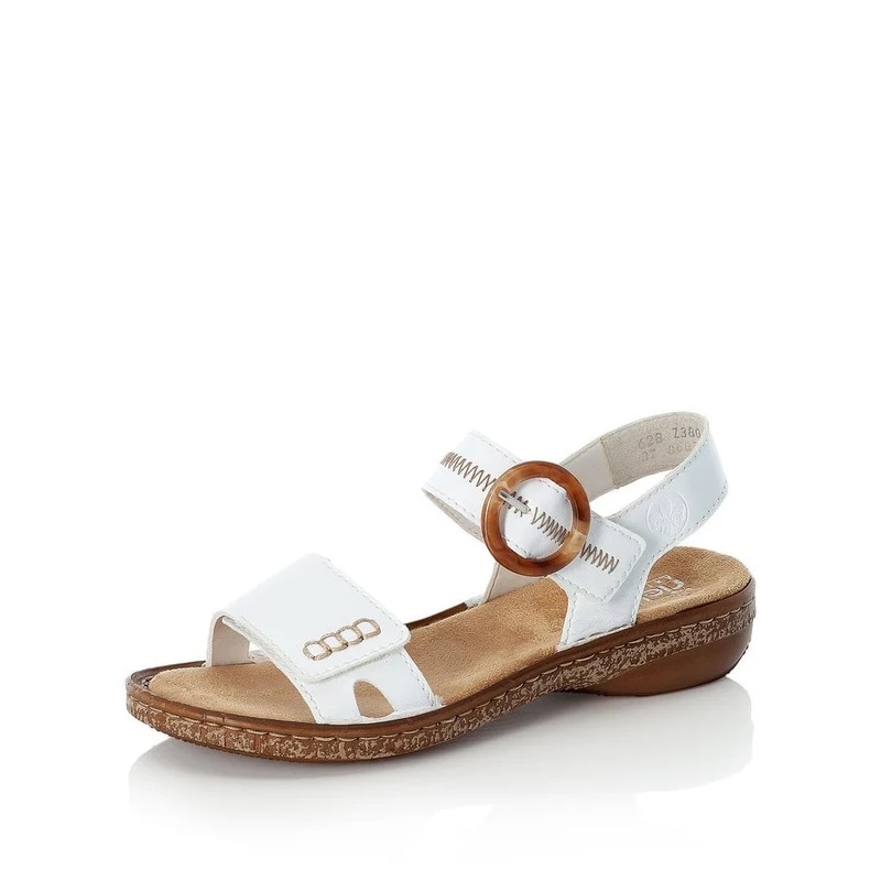 Rieker Damenmode-Sandale – Weiß